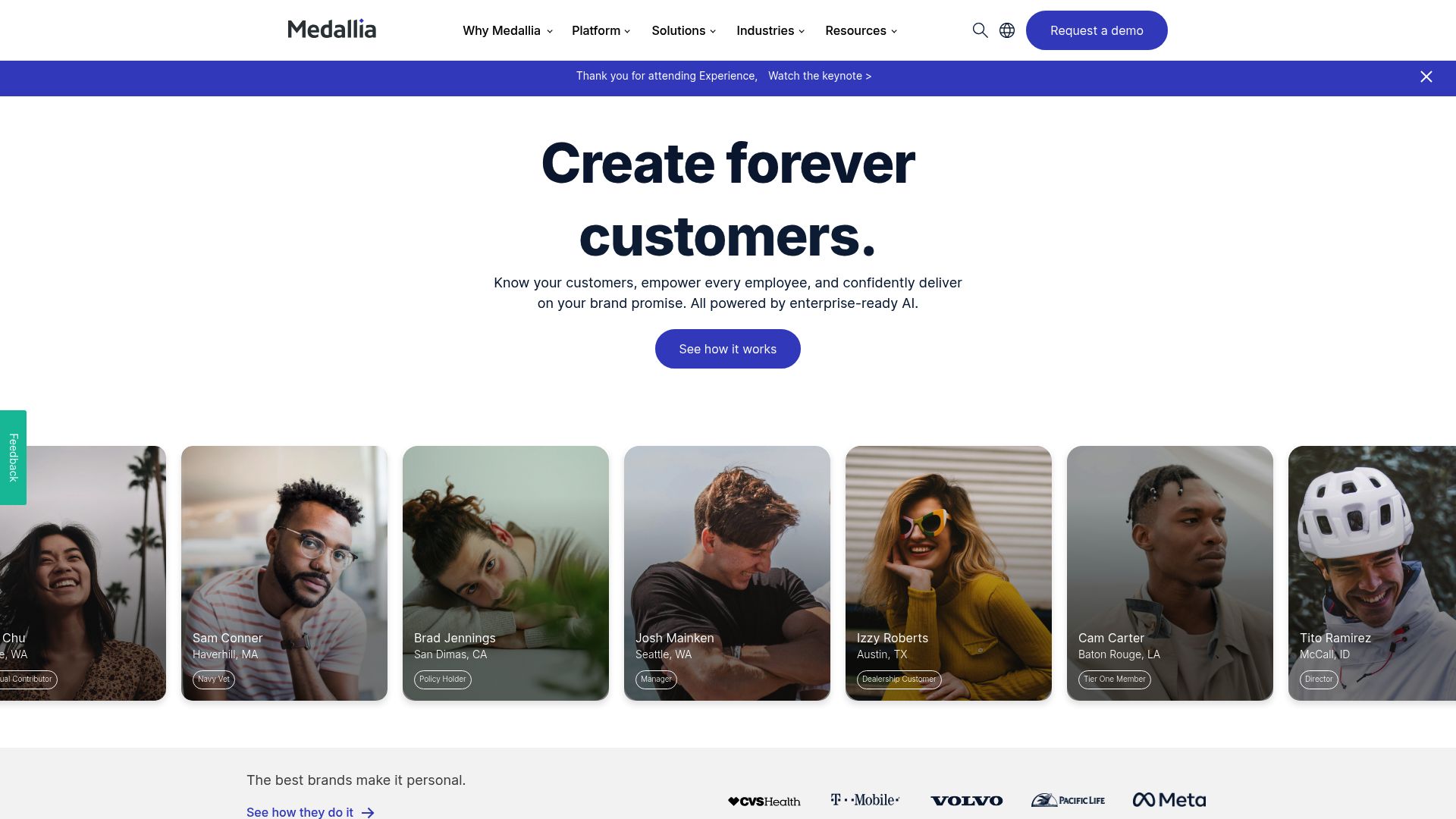 <h2>Customer and employee experience platform with real-time feedback analytics.</h2><hr><h3><strong>1. Overview</strong></h3><p>Medallia is an enterprise-grade platform for capturing, analyzing, and acting on customer and employee experience data in real time. Founded in 2001, Medallia serves large organizations across industries by gathering feedback from multiple channels and transforming it into actionable insights. Its AI-driven engine helps identify experience trends, sentiment, and drivers of satisfaction. Medallia is ideal for UX researchers, product teams, and customer experience professionals who need deep analytics and scalable feedback solutions.</p><hr><h3><strong>2. Key Features</strong></h3><ul><li><p><strong>Multi-channel feedback collection</strong>: Capture input from web, mobile, email, call centers, and in-app.</p></li><li><p><strong>Real-time analytics</strong>: Monitor sentiment and trends with AI-driven dashboards.</p></li><li><p><strong>Text and speech analytics</strong>: Analyze open-ended responses and voice data with natural language processing.</p></li><li><p><strong>Journey orchestration</strong>: Trigger personalized responses based on user behavior and feedback.</p></li><li><p><strong>Case management</strong>: Track and resolve individual feedback cases across teams.</p></li><li><p><strong>Role-based dashboards</strong>: Tailor insights for specific departments, roles, or regions.</p></li><li><p><strong>Integrations with CRM &amp; CX tools</strong>: Connect with platforms like Salesforce and ServiceNow.</p></li><li><p><strong>Survey builder</strong>: Create customizable surveys without writing code.</p></li><li><p><strong>Mobile app access</strong>: View and act on feedback from anywhere.</p></li><li><p><strong>AI-powered action intelligence</strong>: Recommend actions to improve user and customer experience.</p></li></ul><hr><h3><strong>3. Type / Platform / Pricing / Integrations</strong></h3><ul><li><p><strong>Type:</strong><br><code>UX Research</code>, <code>Analytics &amp; Insights</code>, <code>User Testing</code>, <code>Workflow Boosters</code><br>Medallia supports enterprise-level experience management workflows, combining feedback collection, real-time analytics, and decision-making tools.</p></li><li><p><strong>Platform:</strong><br><code>Web</code>, <code>Mobile</code><br>Accessible via web-based dashboards and mobile apps for real-time alerts and monitoring.</p></li><li><p><strong>Pricing:</strong><br>Medallia offers <strong>custom enterprise pricing</strong> based on features, users, and volume.<br>✅ No <strong>Free Plan</strong> or <strong>Free Trial</strong> publicly available</p></li><li><p><strong>Integrations:</strong><br>• <strong>CRM &amp; Support</strong>: Salesforce, ServiceNow, Zendesk<br>• <strong>Productivity &amp; Collaboration</strong>: Slack, Microsoft Teams<br>• <strong>Analytics</strong>: Adobe Analytics, Tableau<br>• <strong>Automation</strong>: Zapier<br>• <strong>API Available</strong>: REST API for custom integrations</p></li></ul><hr><h3><strong>4. Best For</strong></h3><ul><li><p>UX researchers analyzing multi-channel customer feedback</p></li><li><p>Enterprises tracking employee experience metrics</p></li><li><p>Product teams identifying satisfaction drivers</p></li><li><p>Support teams managing real-time alerts and escalations</p></li></ul><hr>